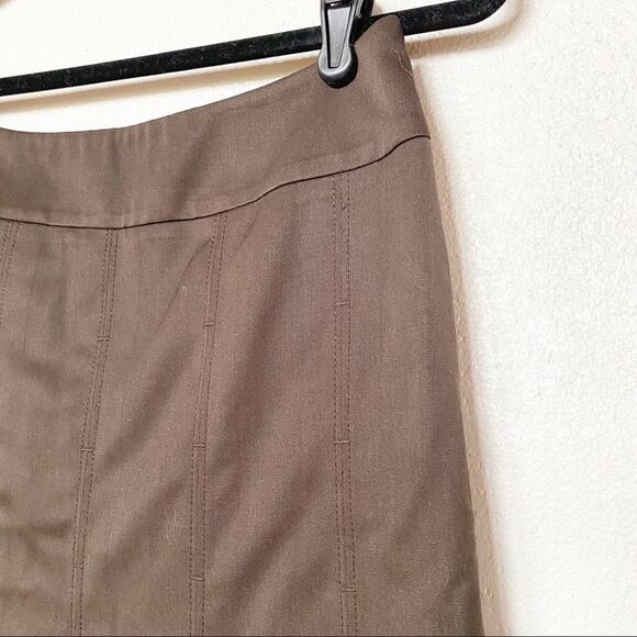 Carlisle 100% Wool Brown Pleated Skirt Size 4 - Picture 2 of 9